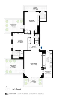 a picture of a floor plan