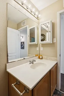 a view of balcony with furniture