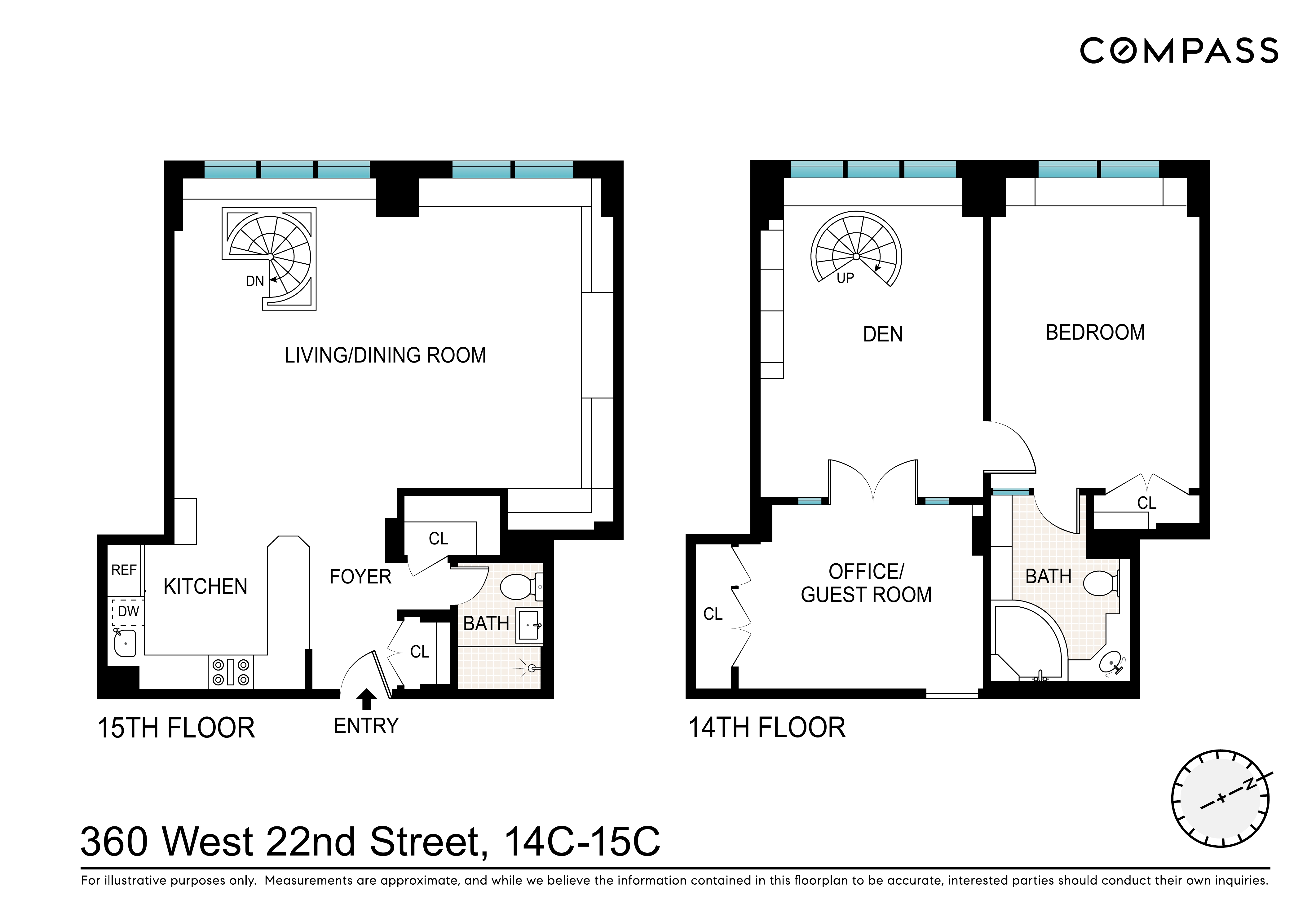 360 West 22nd Street, Unit 15C-14C Manhattan, NY 10011 - Photo 15 of 16 a picture