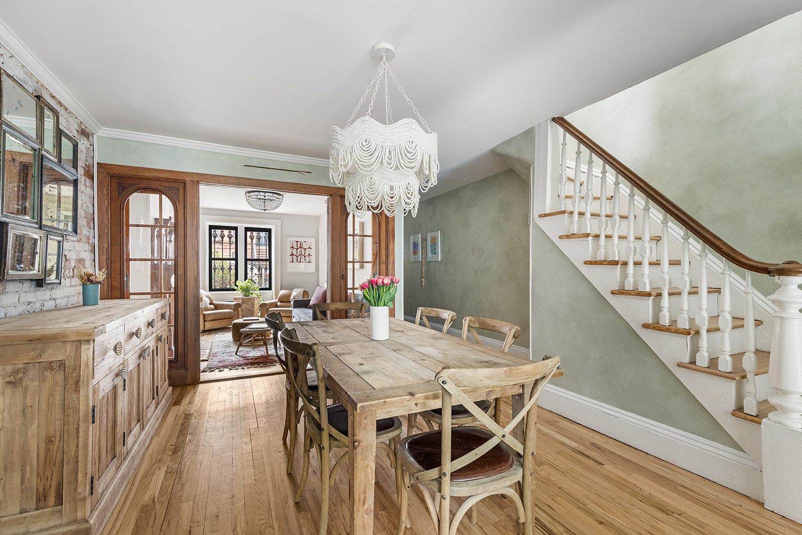 331 A Stuyvesant Avenue Brooklyn, NY 11233 - Photo 5 of 21 a view of a dining room with furniture window and wooden floor