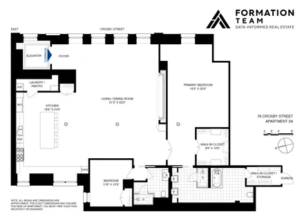 $4,750,000 | 76 Crosby Street, Unit 2A | SoHo