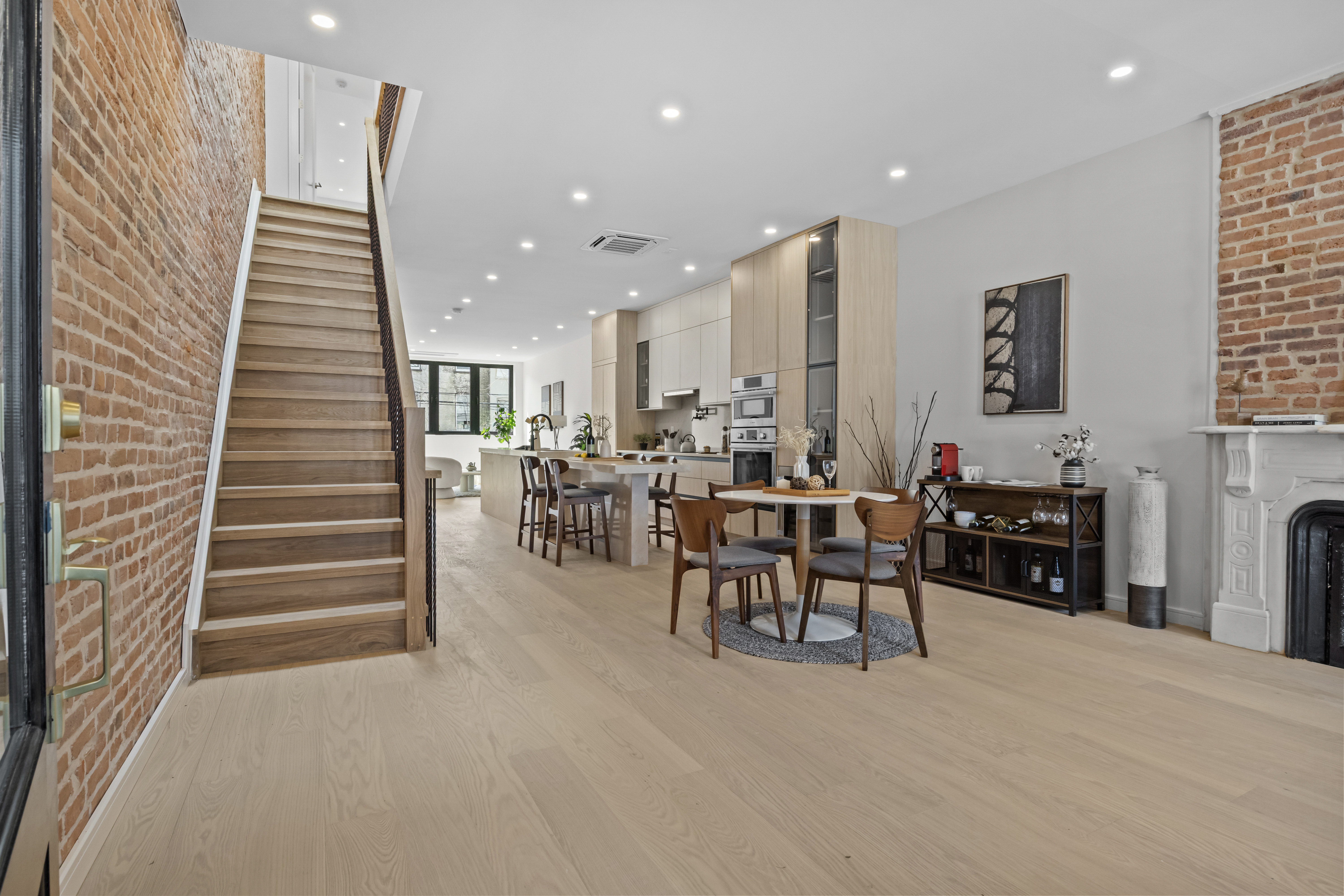 320 10th Street Brooklyn, NY 11215 - Photo 2 of 27 a dining room with furniture and a flat screen tv