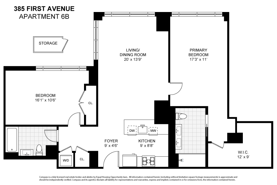 385 1st Avenue, Unit 6B Manhattan, NY 10010 - Photo 15 of 15 a picture of a book and a bed