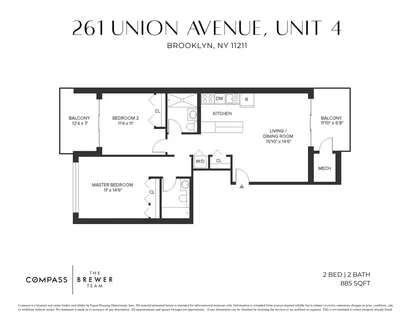 $1,250,000 | 261 Union Avenue, Unit 4 | Williamsburg