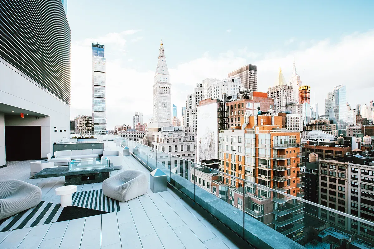 a view of balcony with city view