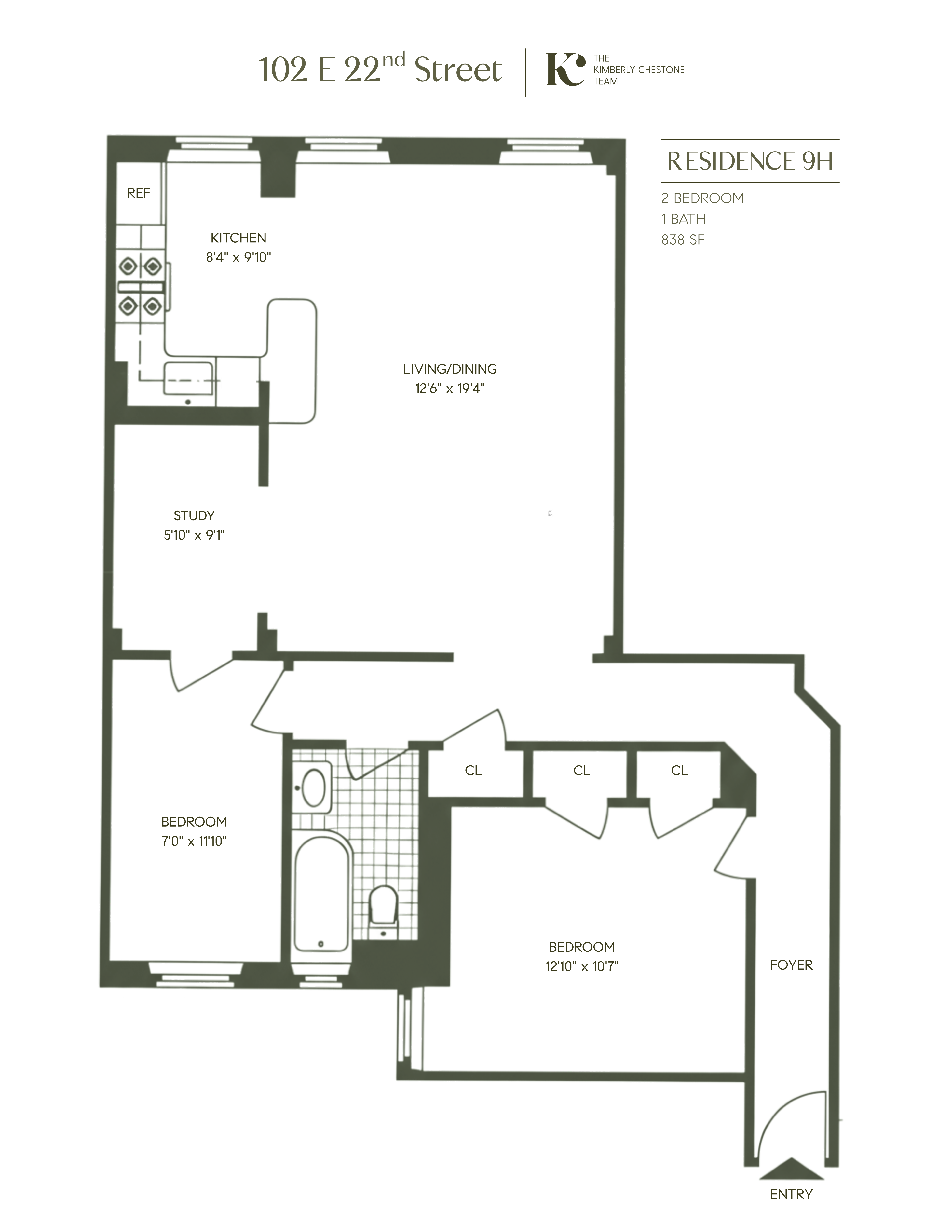 102 East 22nd Street 9H Gramercy Park New York NY 10010