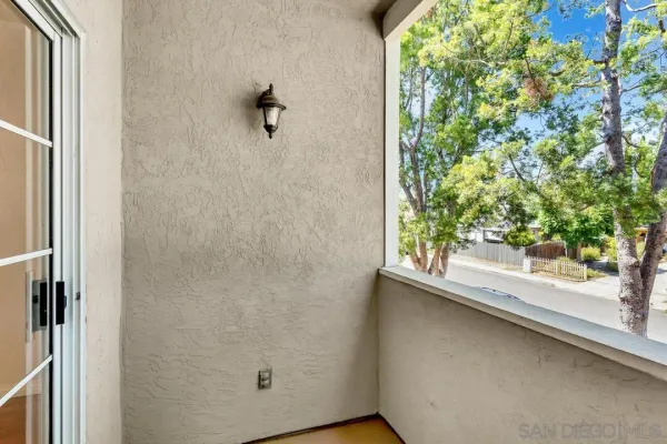 a view of a window in a room