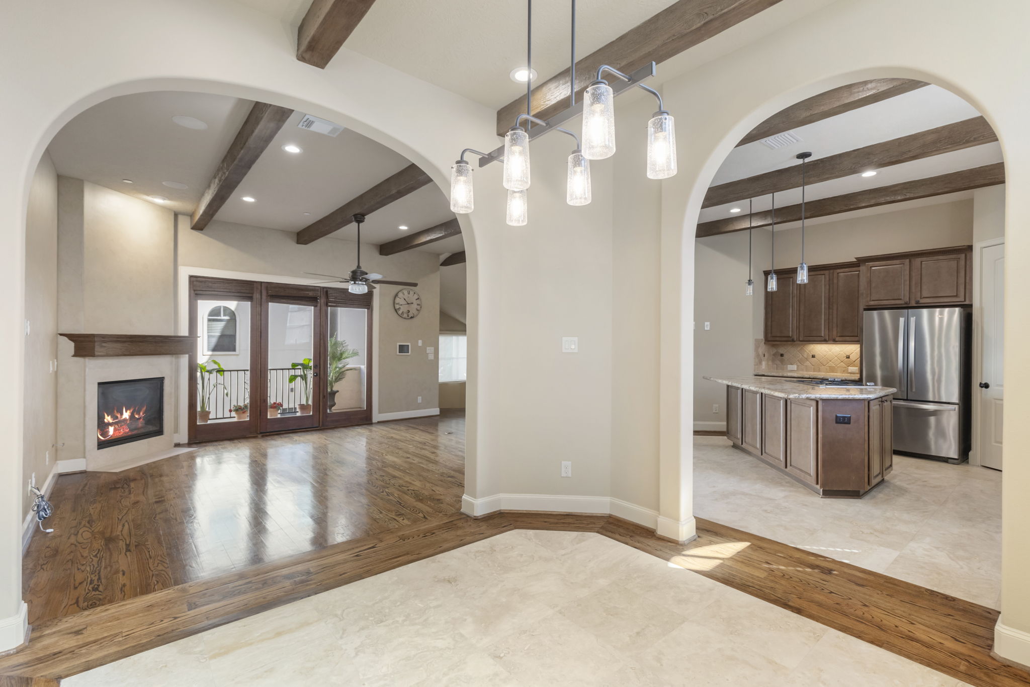 5407 Feagan Street Houston, TX 77007 - Photo 11 of 43 a view interior of a house an entryway and fire place