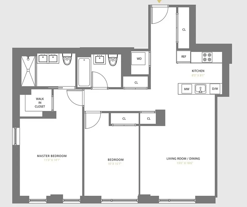 319 Schermerhorn Street, Unit 10D Brooklyn, NY 11217 - Photo 9 of 9 a picture of a bench in a bathroom