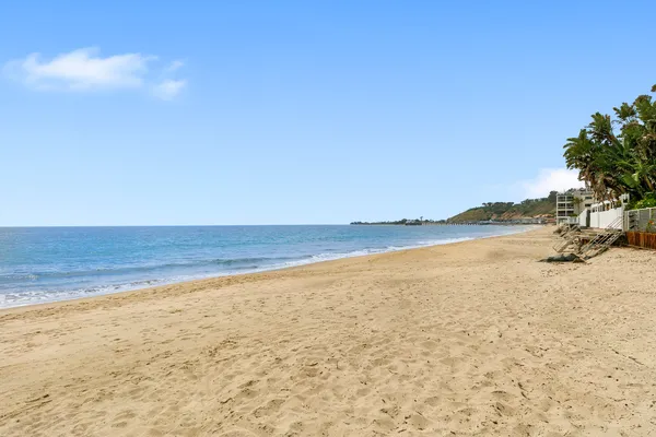 a view of an ocean and beach