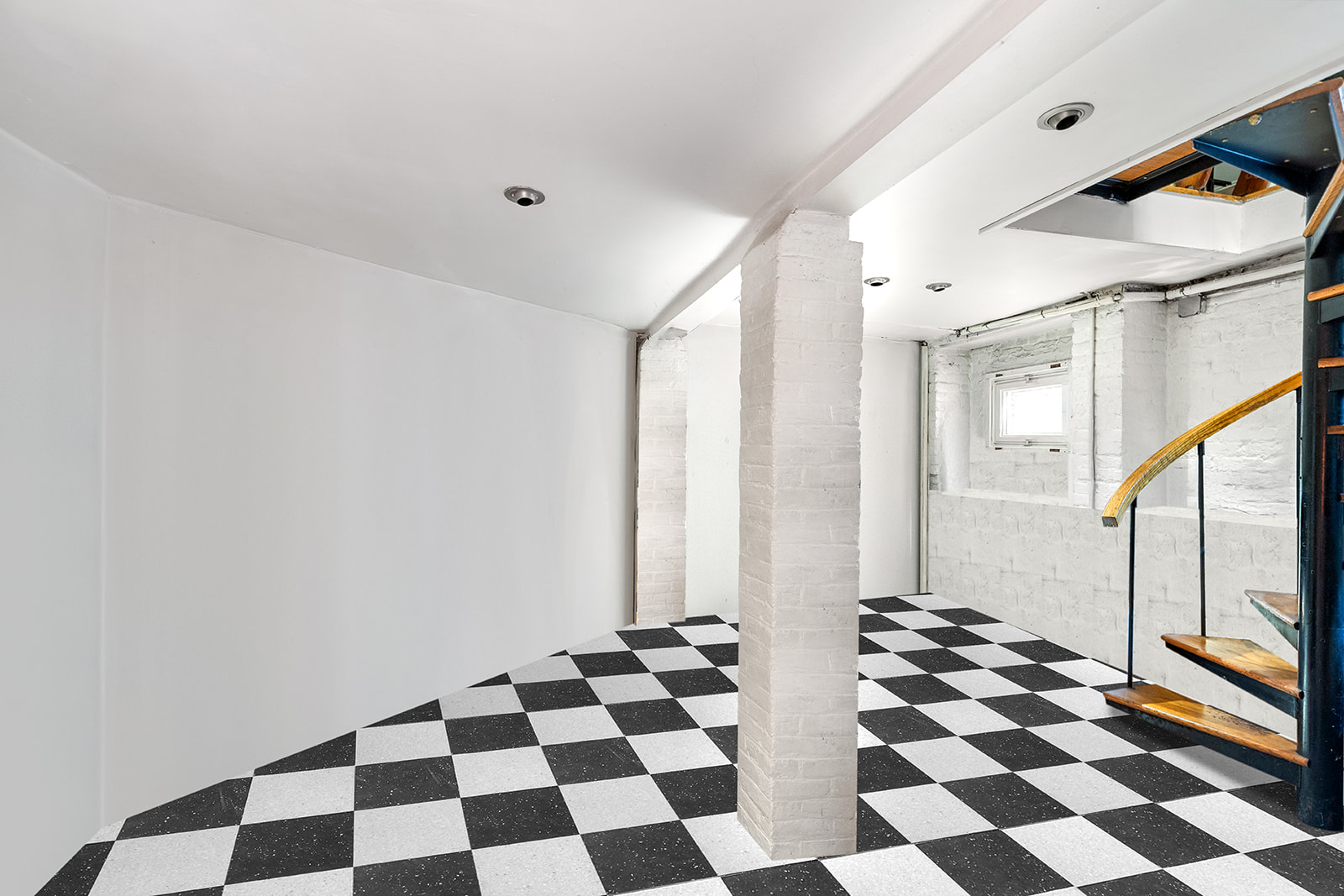 110 Clinton Avenue, Unit 1A Brooklyn, NY 11205 - Photo 5 of 9 a black and white checkered floor with a black white checkered floor