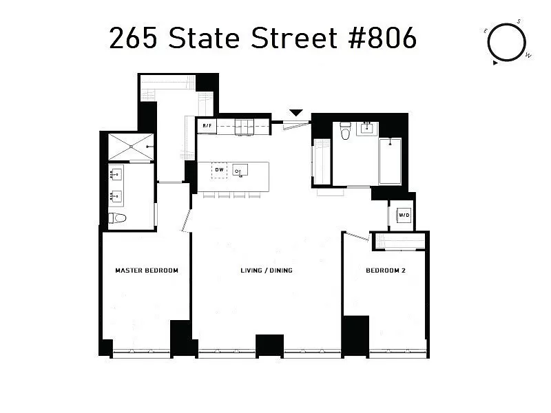 265 State Street, Unit 806 Brooklyn, NY 11201 - Photo 8 of 8 a picture of a bench in front of a door