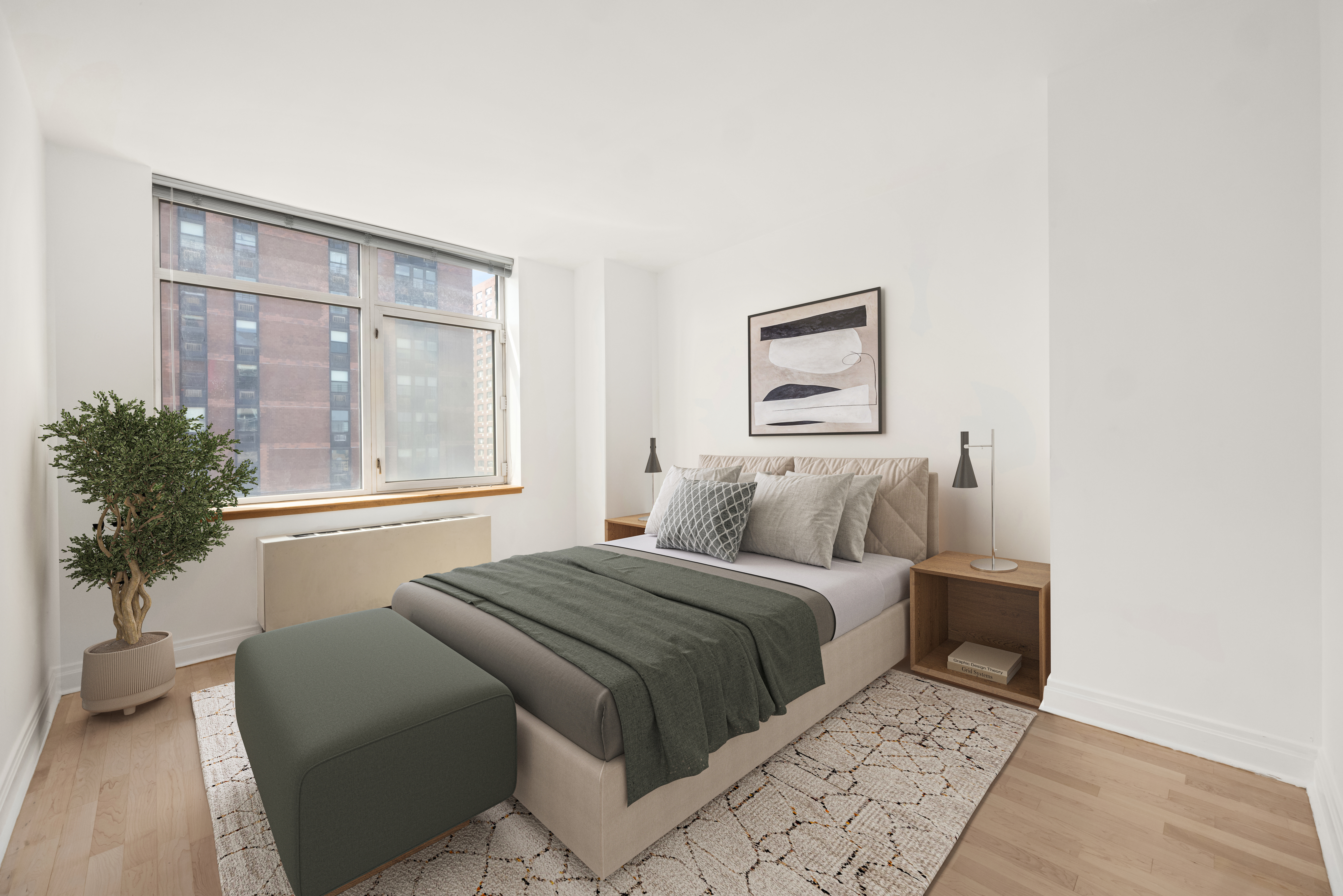 1760 2nd Avenue, Unit 30C Manhattan, NY 10128 - Photo 11 of 21 a bedroom with a large bed and a window