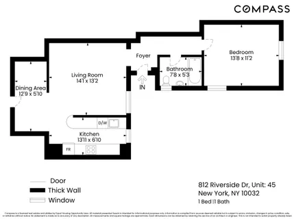 $584,000 | 812 Riverside Drive, Unit 45 | Washington Heights