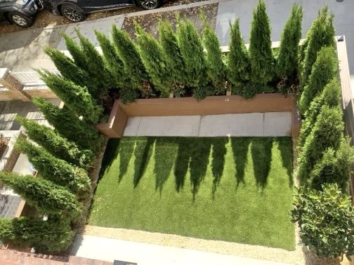 a view of a back yard