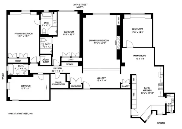 $3,450,000 | 180 East 79th Street, Unit 14G | Upper East Side