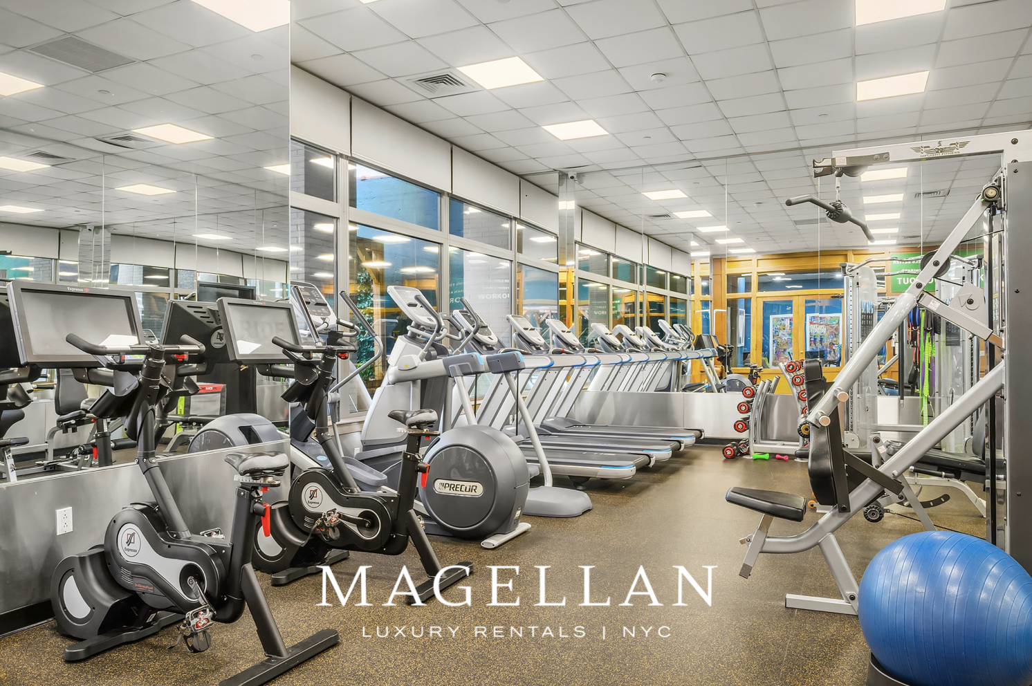 35 West 33rd Street, Unit 4B Manhattan, NY 10001 - Photo 11 of 17 a view of a room with gym equipment