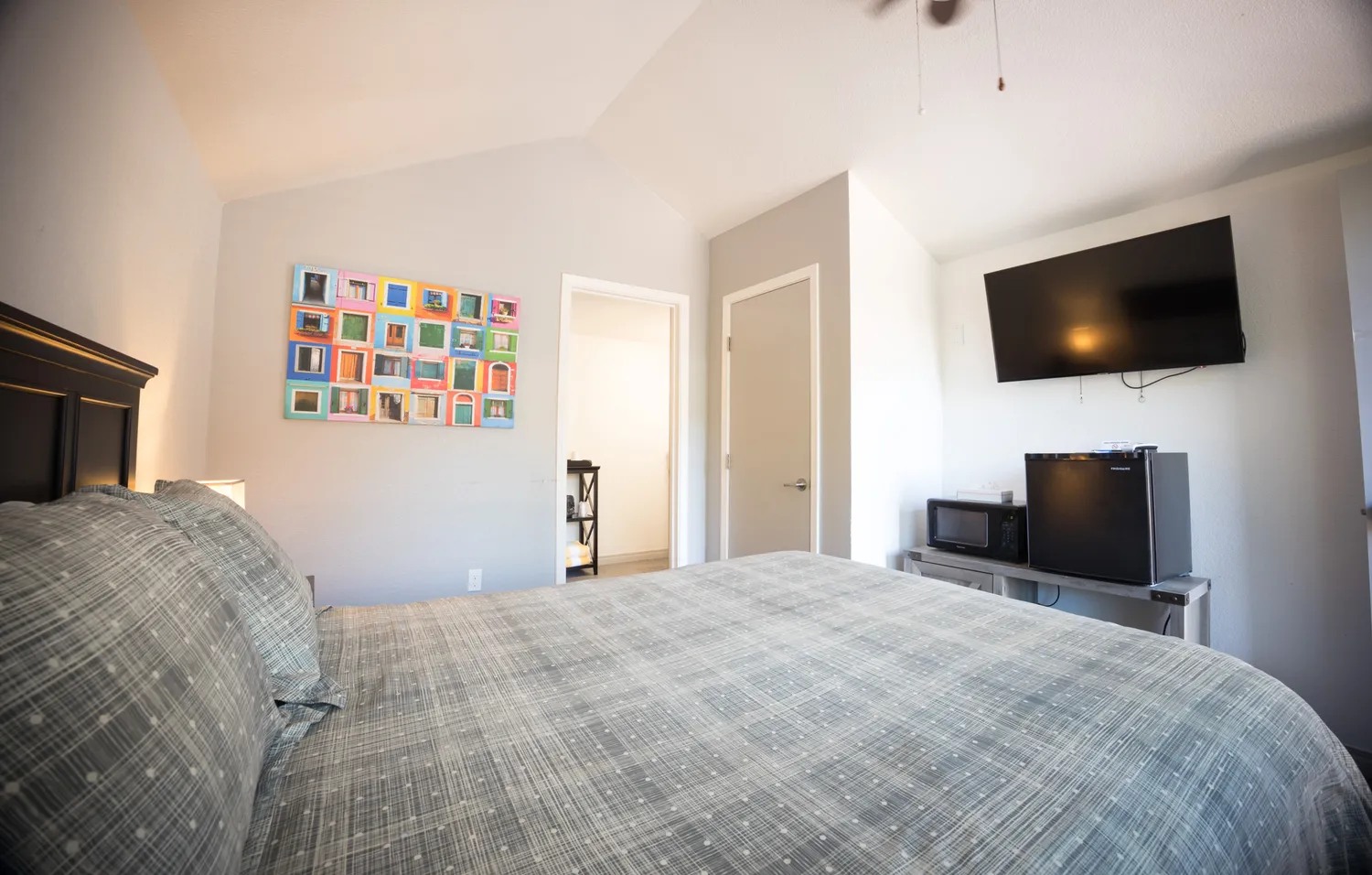 a outdoor space with lots of tables and chairs