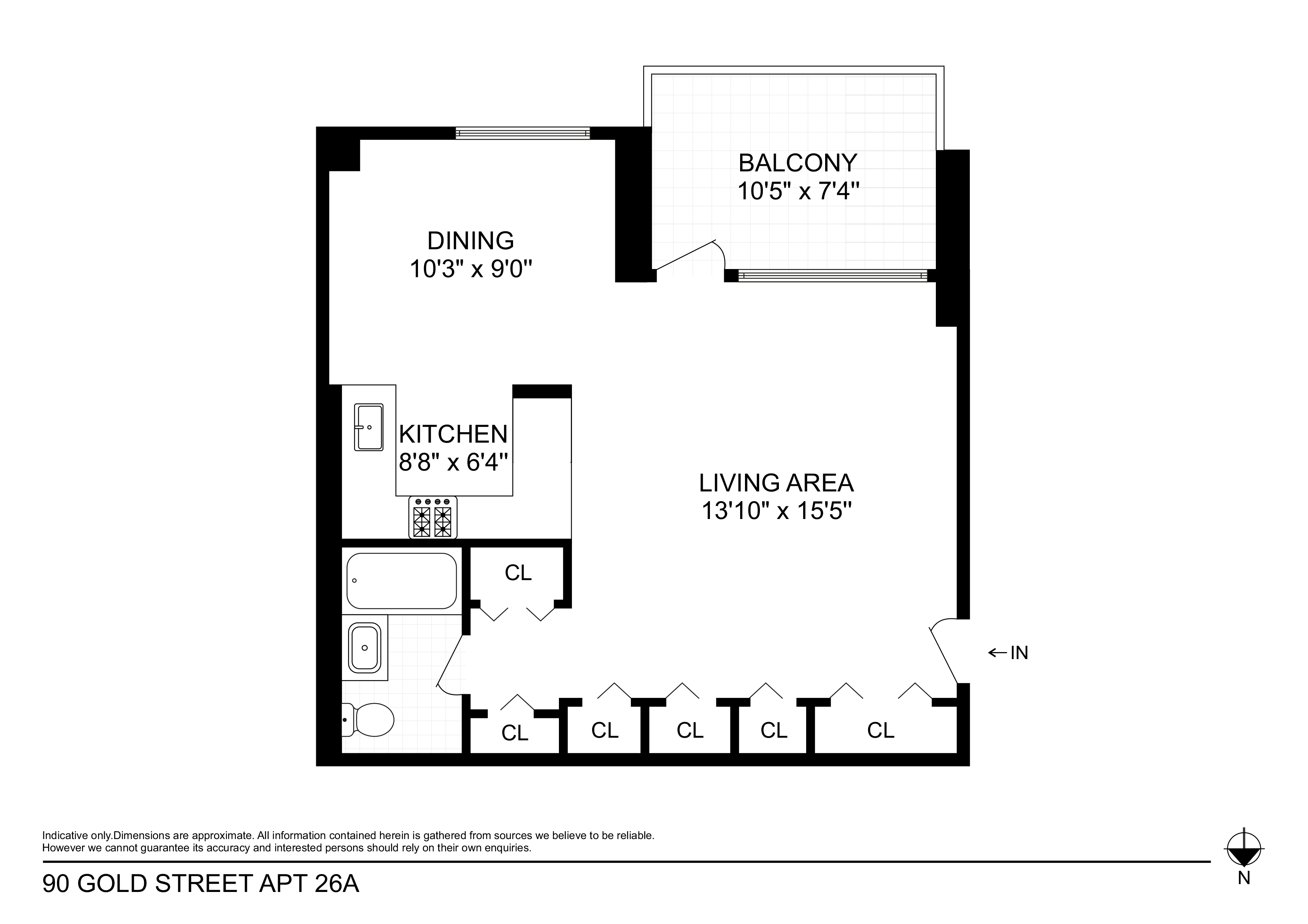 90 Gold Street, Unit 26A Manhattan, NY 10038 - Photo 5 of 6