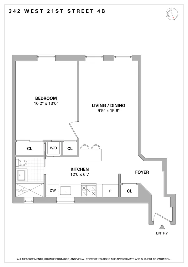 $835,000 | 342 West 21st Street, Unit 4B | Chelsea