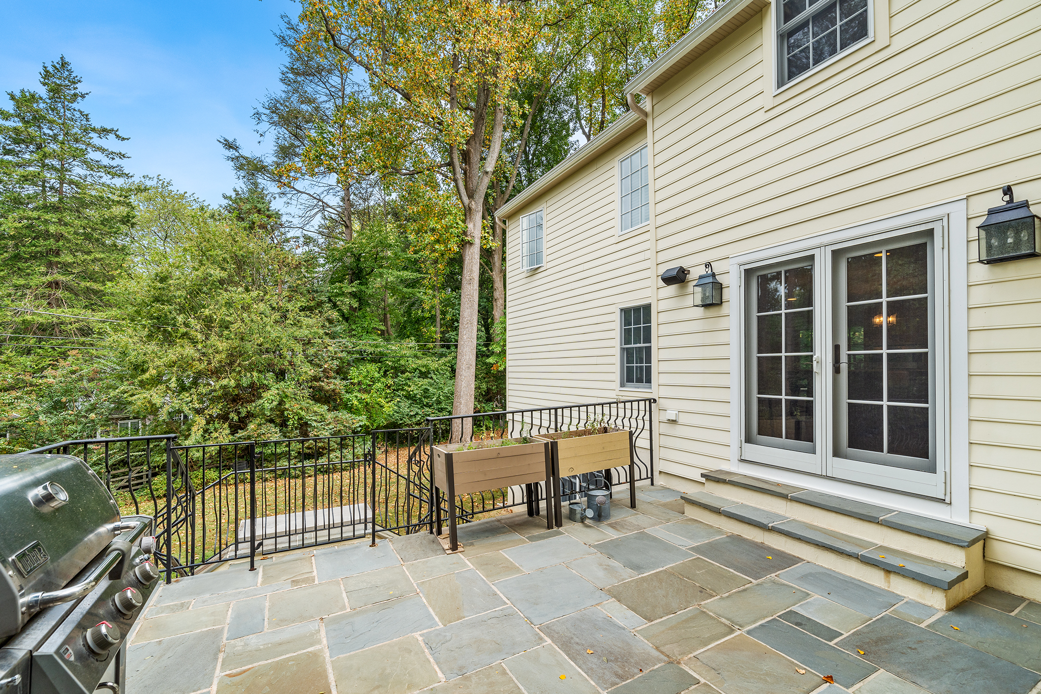718 Arlington Road Narberth, PA 19072 - Photo 35 of 47 a balcony with table and chairs