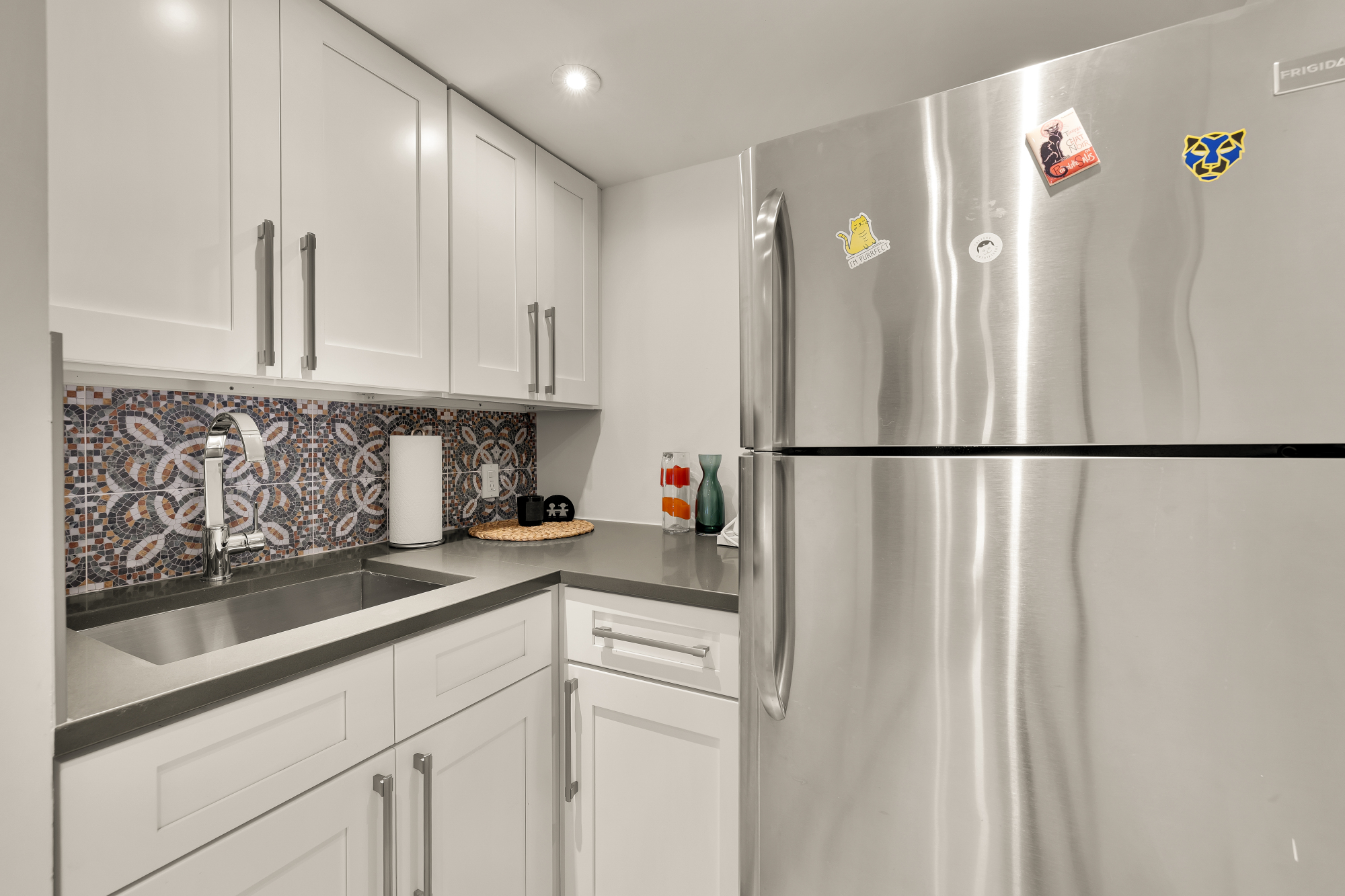 2710 Brandywine Street Northwest Washington, DC 20008 - Photo 59 of 74 a kitchen with a refrigerator and cabinets