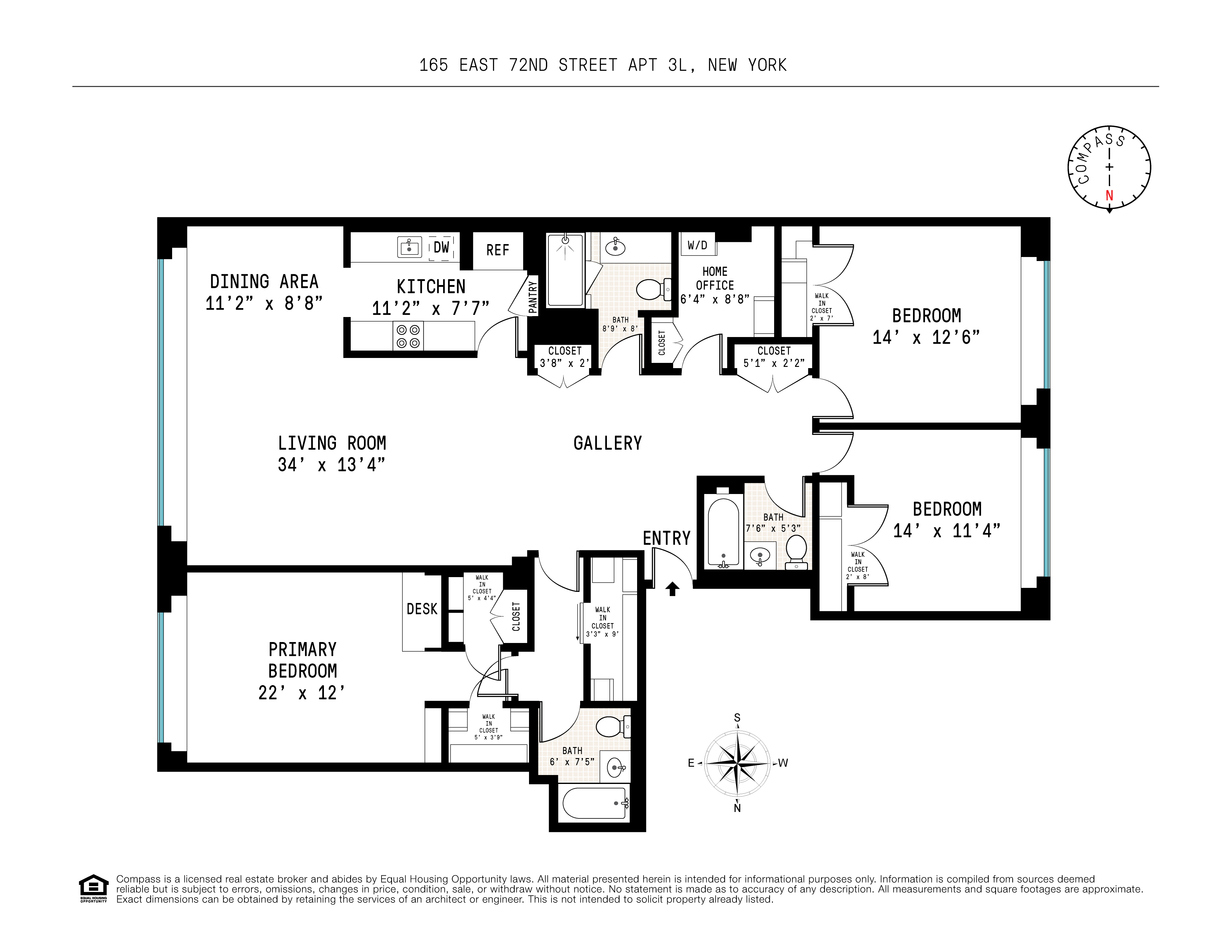165 East 72nd Street, Unit 3L Manhattan, NY 10021 - Photo 13 of 13 a picture of a hall with a bench