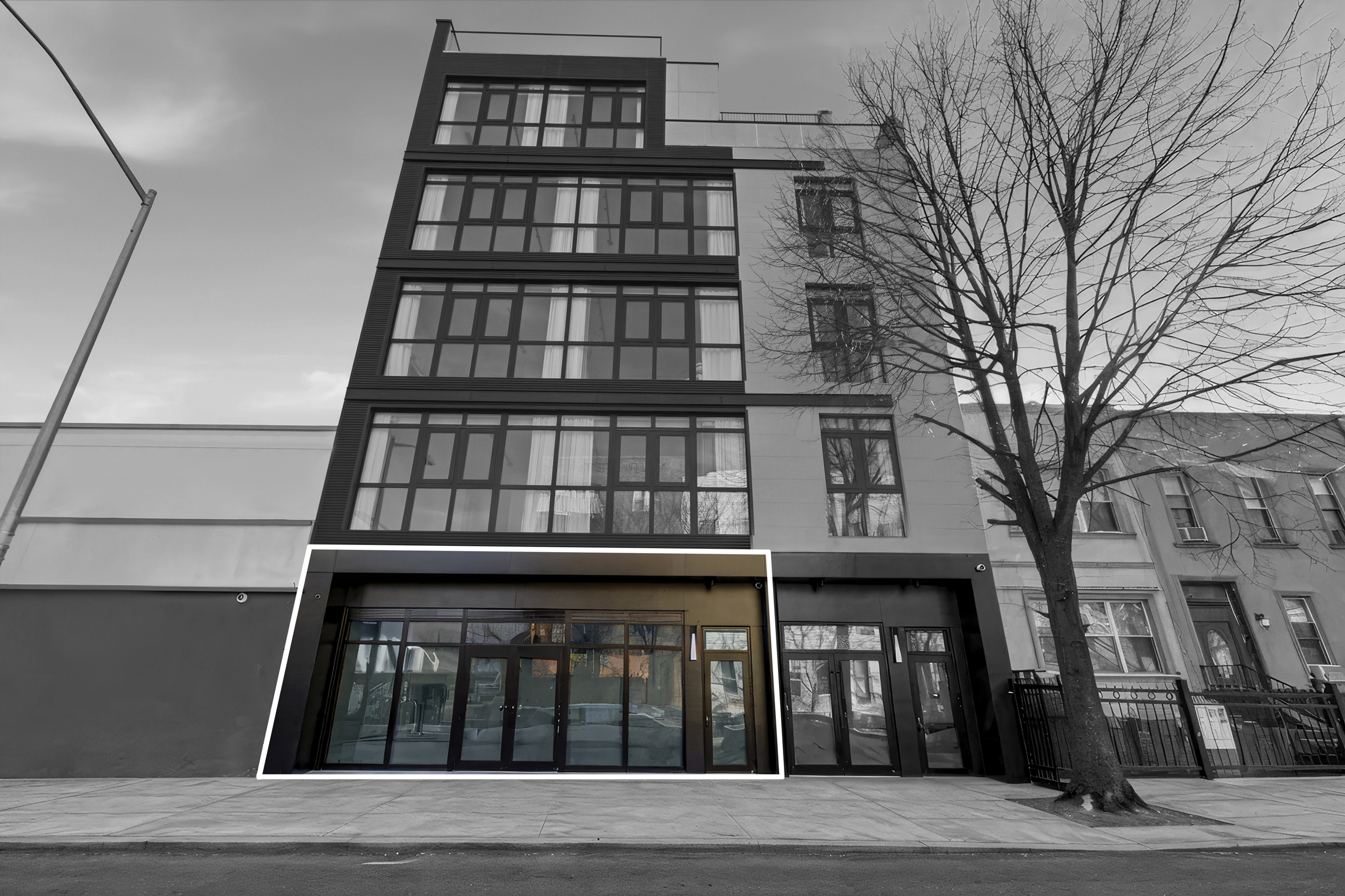 196 Stanhope Street, Unit RETAIL Brooklyn, NY 11237 - Photo 10 of 12 a front view of a building