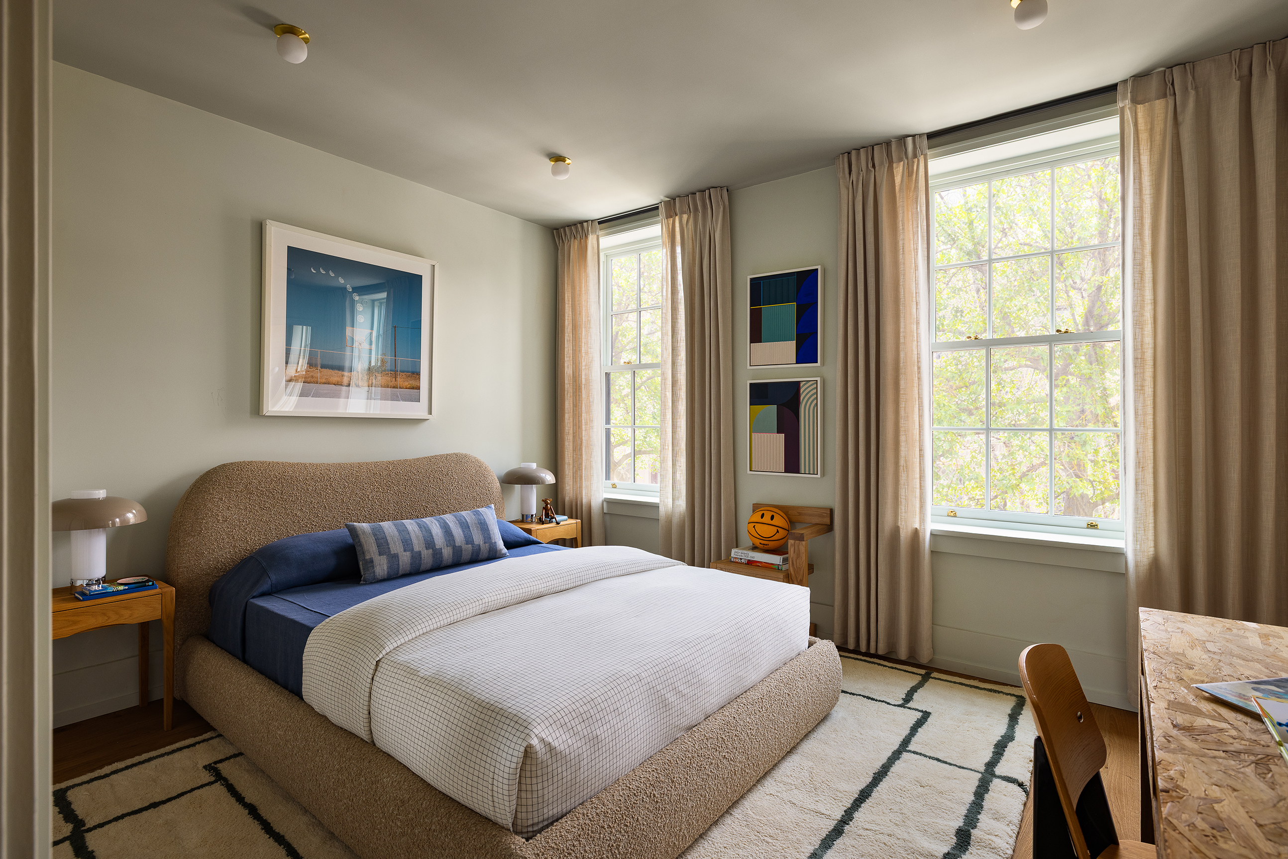 487 Henry Street Brooklyn, NY 11231 - Photo 29 of 37 a bedroom with bed and two windows