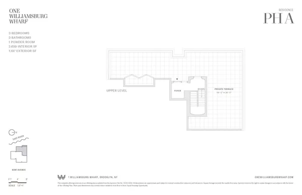 $7,400,000 | 480 Kent Avenue, Unit PHA | Williamsburg