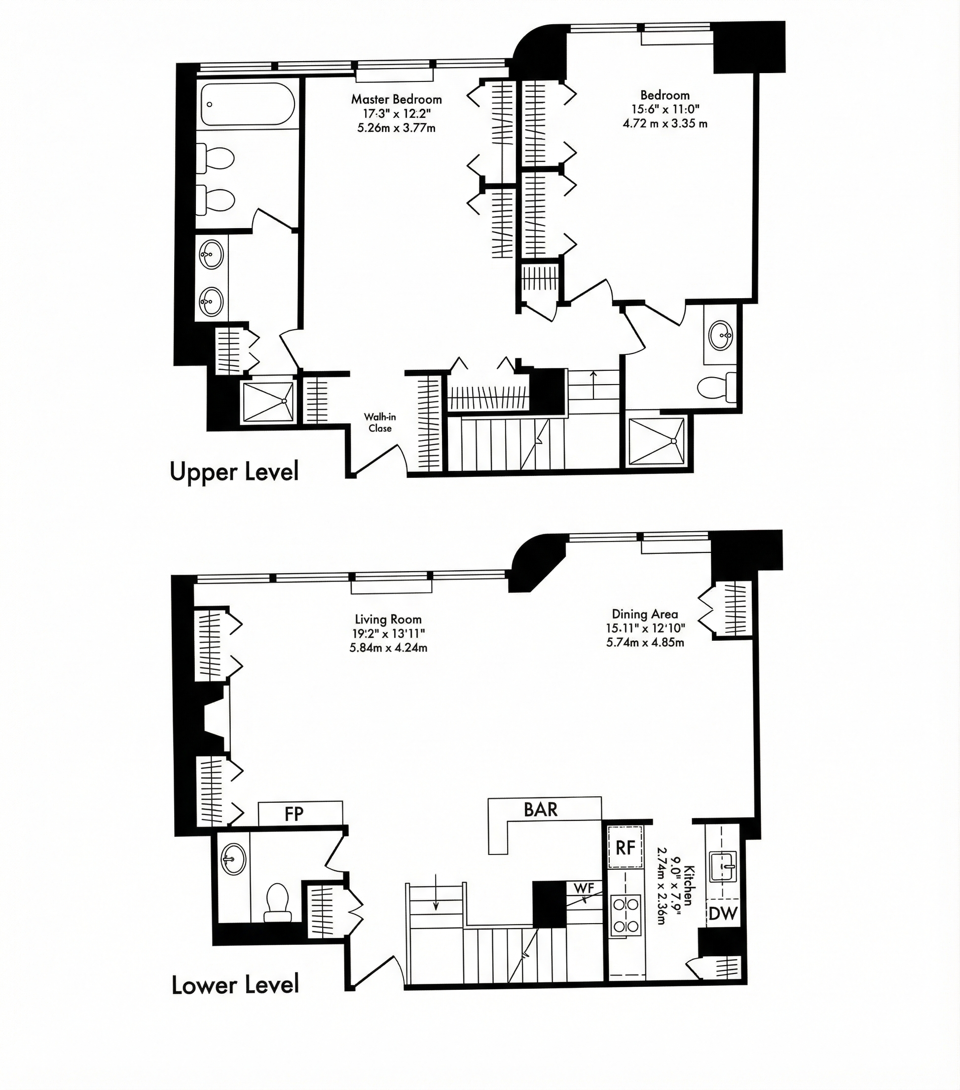 415 East 54th Street, Unit 6D Manhattan, NY 10022 - Photo 18 of 18 a picture of a floor plan