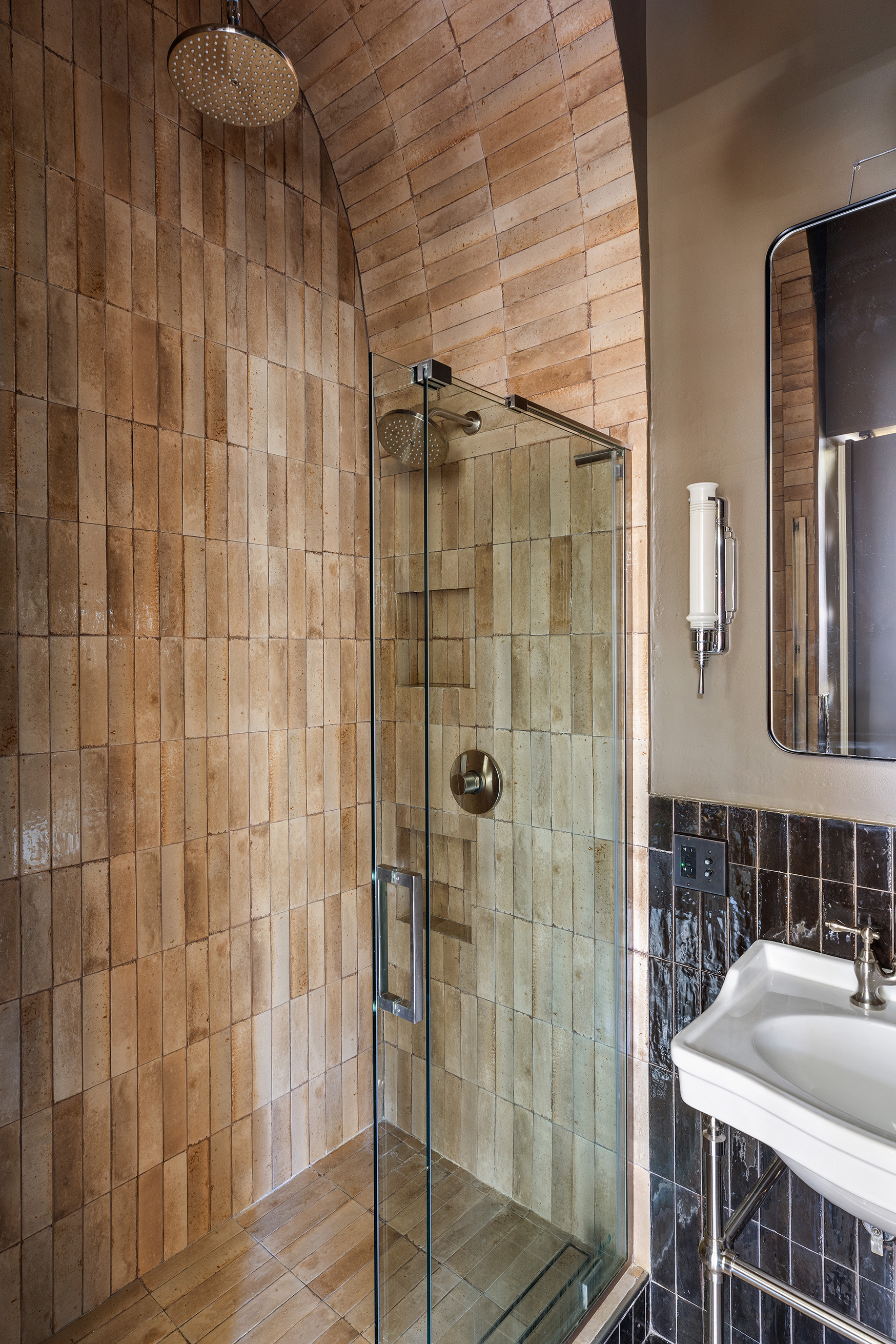 207 West 21st Street, Unit 3F Manhattan, NY 10011 - Photo 9 of 12 a bathroom with a shower and a sink