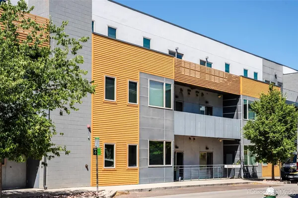a front view of a building
