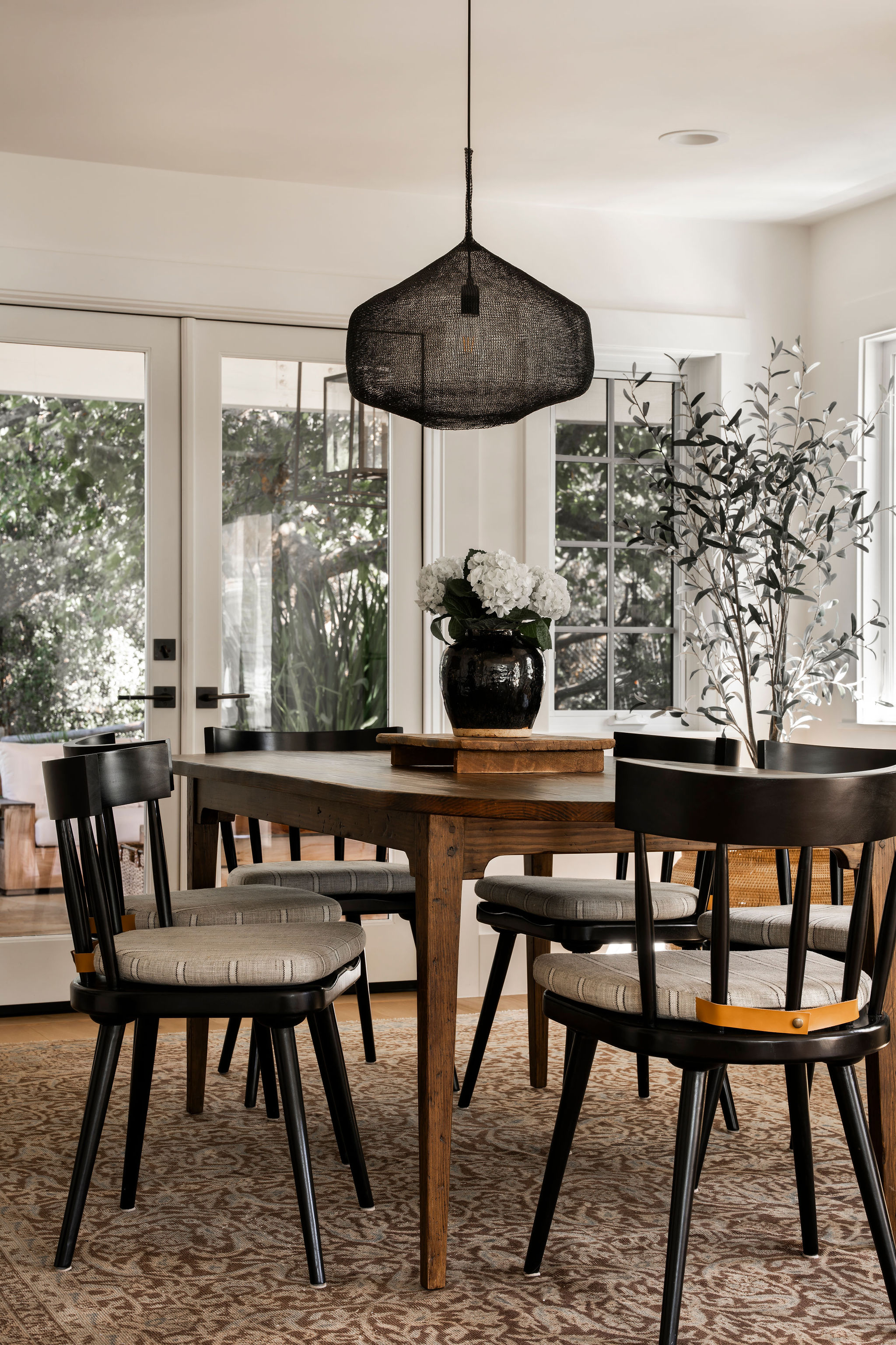 560 Cold Canyon Road Calabasas, CA 91302 - Photo 26 of 84 a view of a dining room with furniture window and outside view