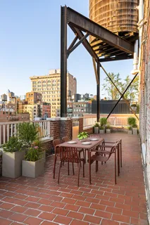 a view of city from balcony
