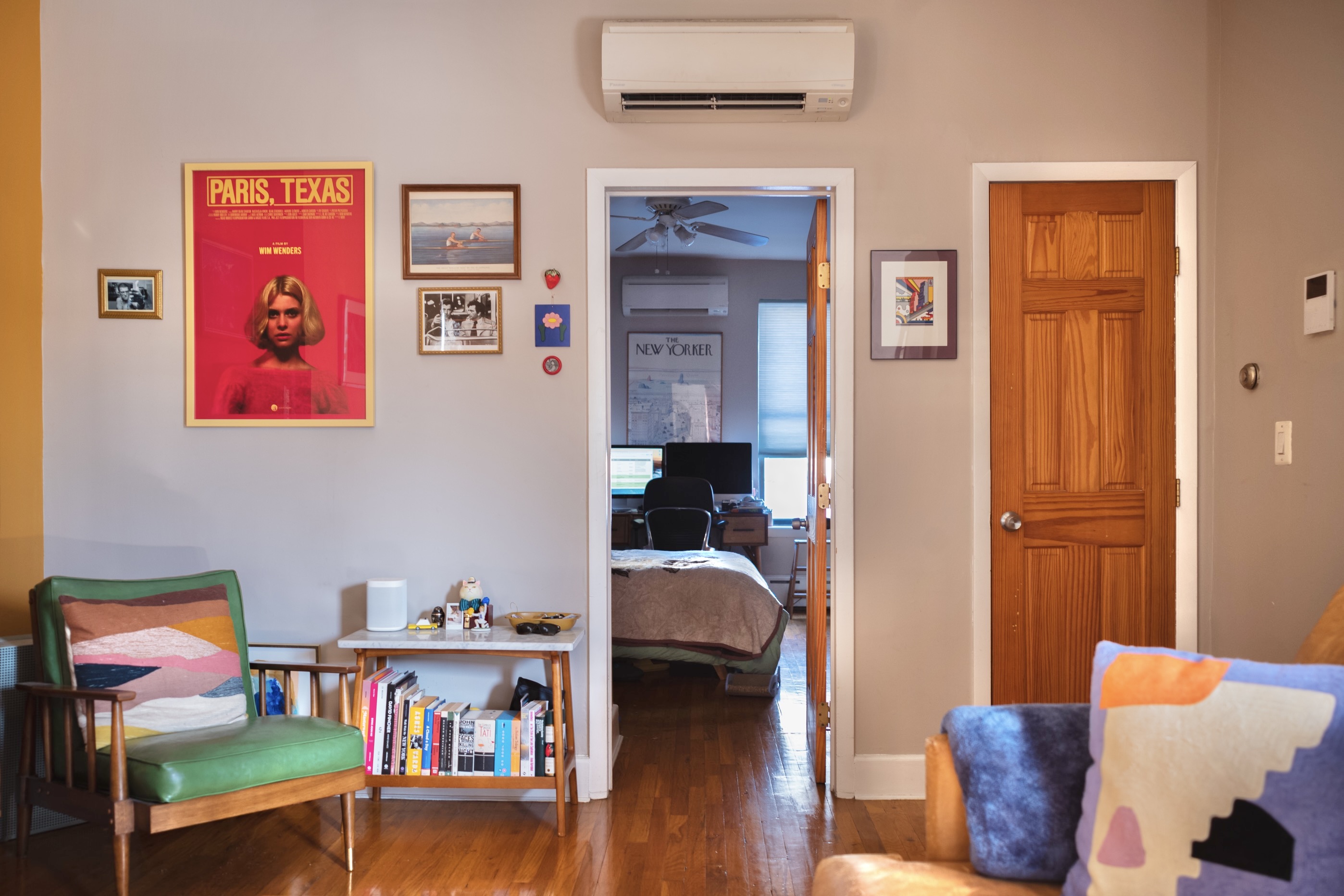 999 Fulton Street, Unit 2 Brooklyn, NY 11238 - Photo 4 of 10 a bedroom with furniture and a book shelf