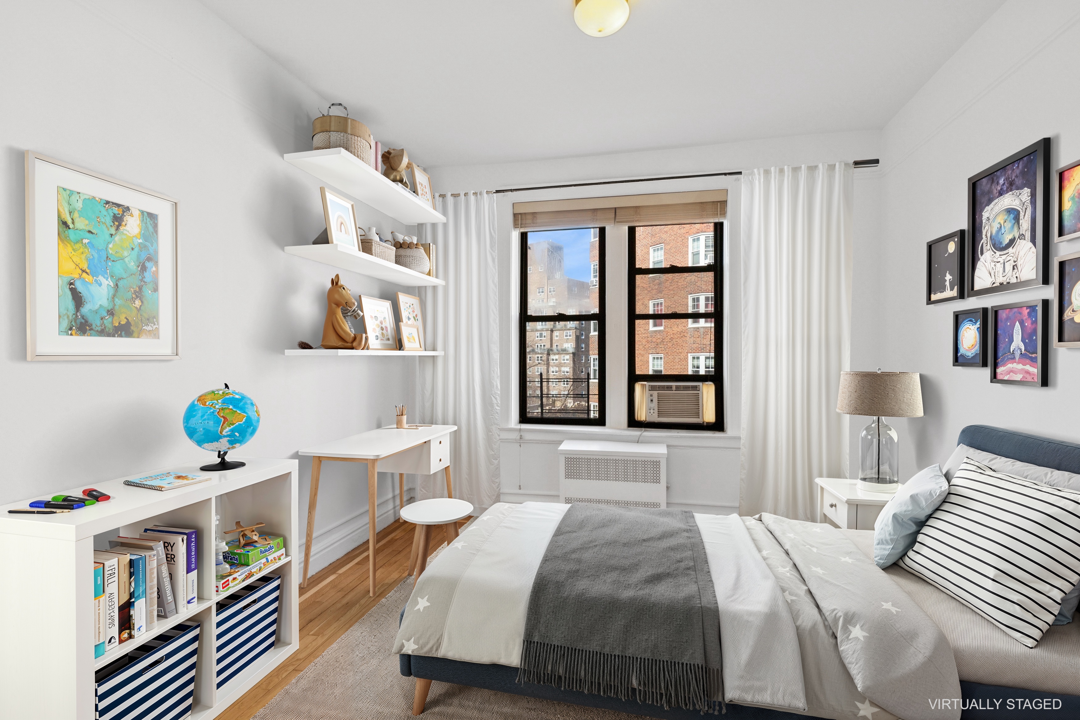 115 Cabrini Boulevard, Unit B51 Manhattan, NY 10033 - Photo 13 of 23 a bedroom with a bed furniture and a window