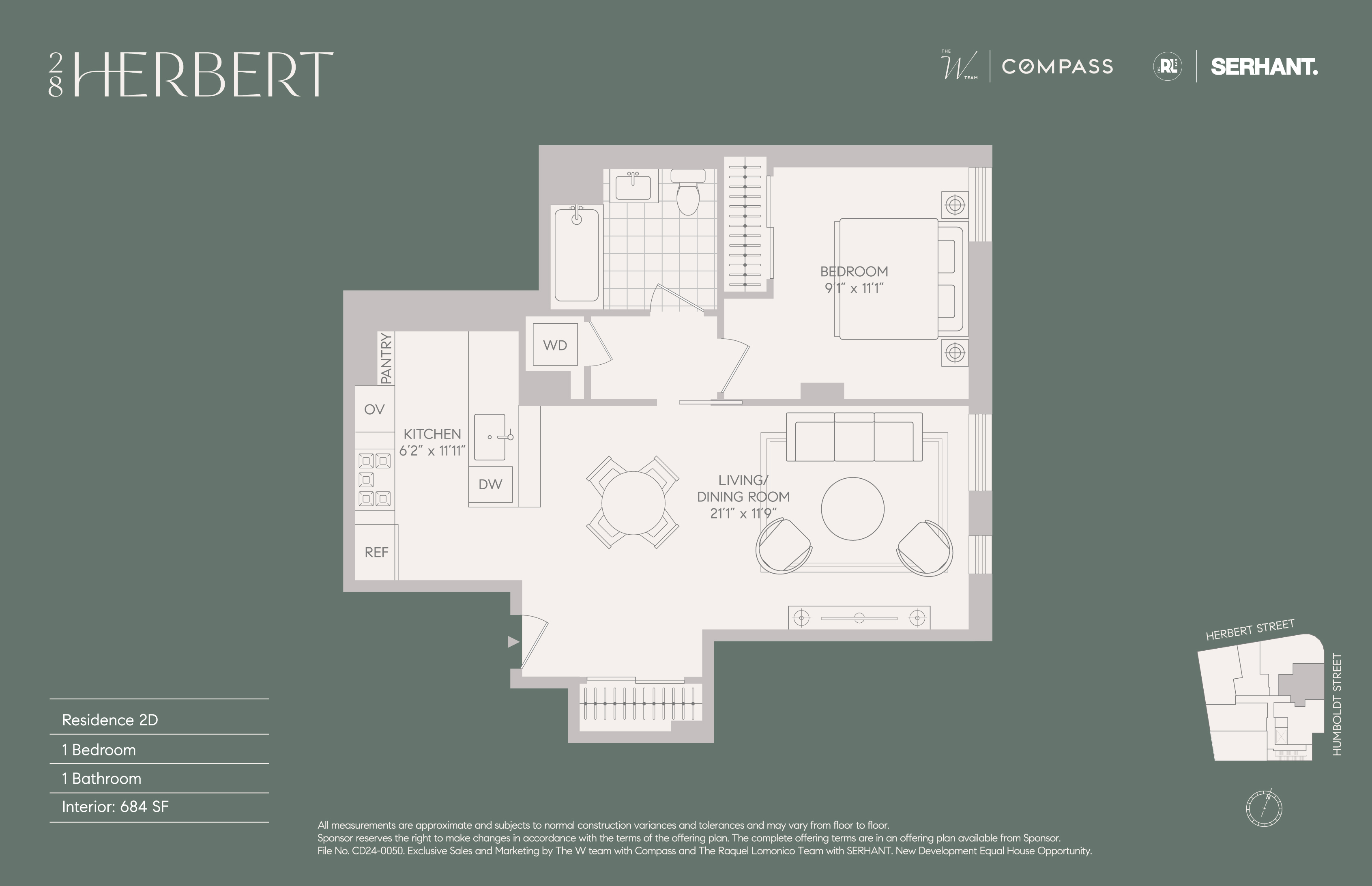 28 Herbert Street, Unit 2D Brooklyn, NY 11222 - Photo 10 of 10 a close up of a wall with a window