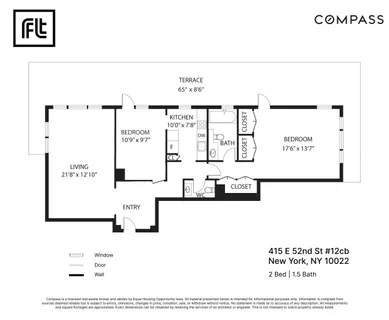 $1,395,000 | 415 East 52nd Street, Unit 12CB | Midtown East