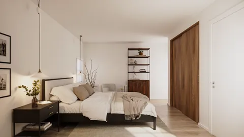 a room with closet dryer and washer