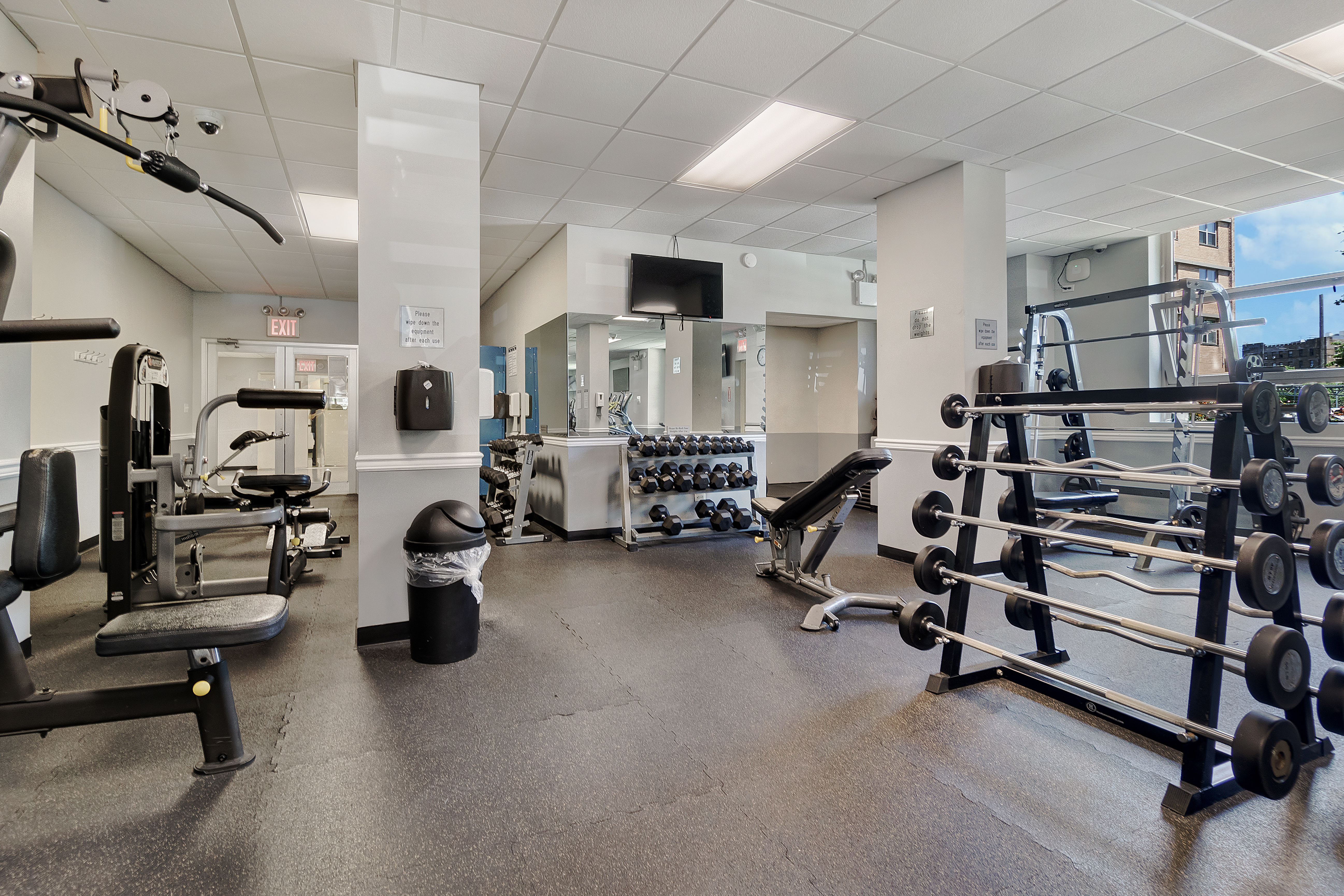 448 Neptune Avenue, Unit 14J Brooklyn, NY 11224 - Photo 16 of 21 a view of a room with gym equipment