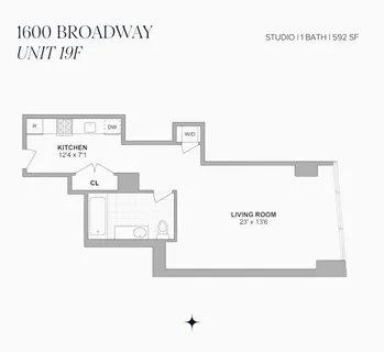 $725,000 | 1600 Broadway, Unit 19F | Midtown Central