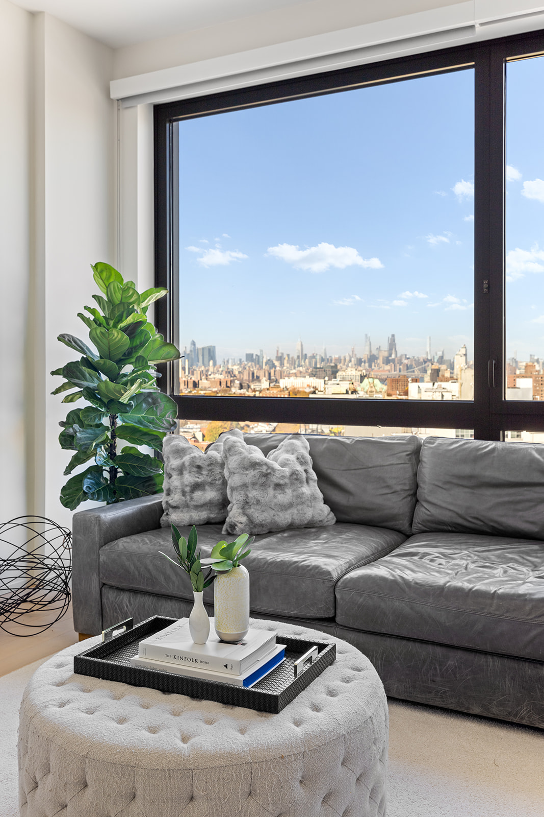 550 Vanderbilt Avenue, Unit 1402 Brooklyn, NY 11238 - Photo 3 of 17 a living room with furniture and a potted plant
