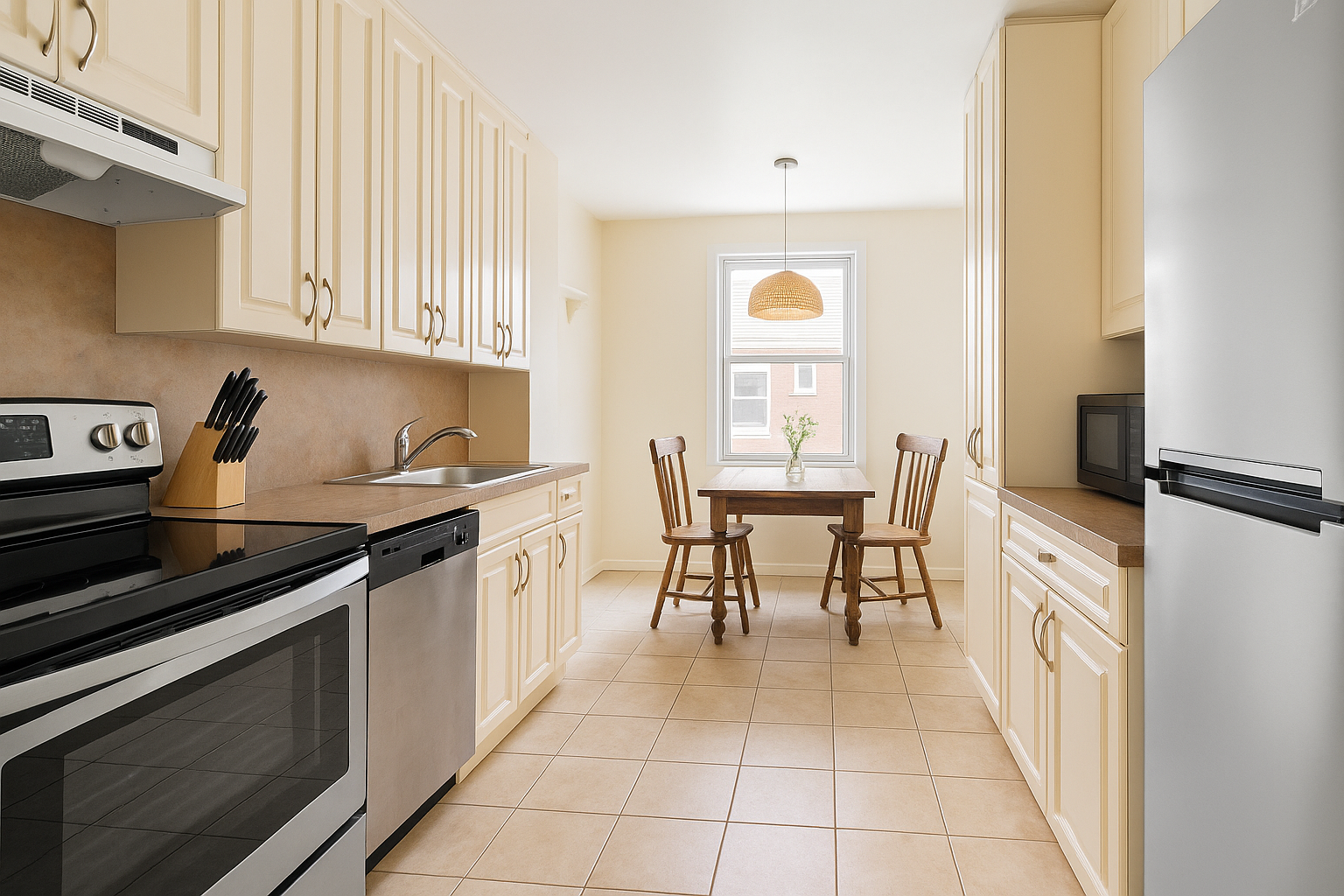 181 73rd Street, Unit 451 Brooklyn, NY 11209 - Photo 5 of 12 a kitchen with a sink cabinets and window
