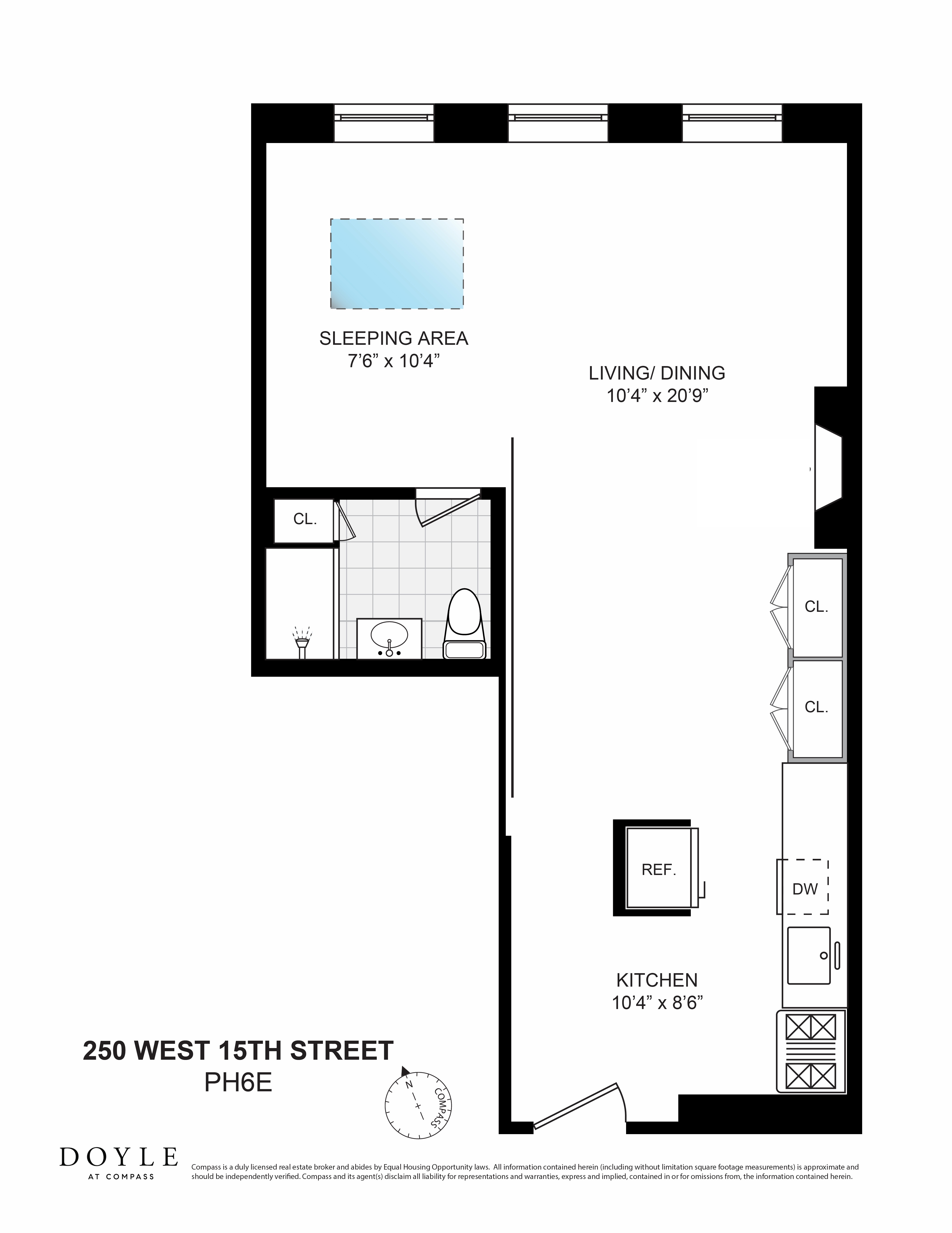 250 West 15th Street, Unit PH6E Manhattan, NY 10011 - Photo 9 of 9 a picture of a wall with a rug