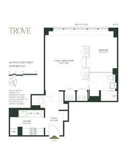 $900,000 | 360 West 22nd Street, Unit 12T | Chelsea