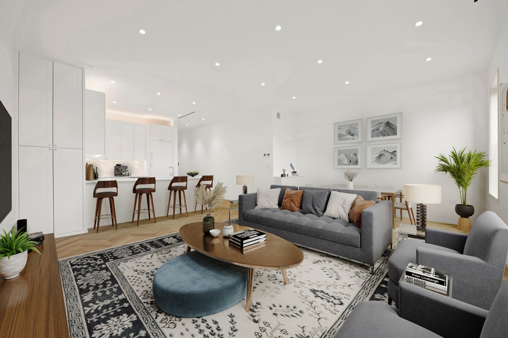 214 Clinton Street, Unit 2E Brooklyn, NY 11201 - Photo 2 of 11 a living room with furniture