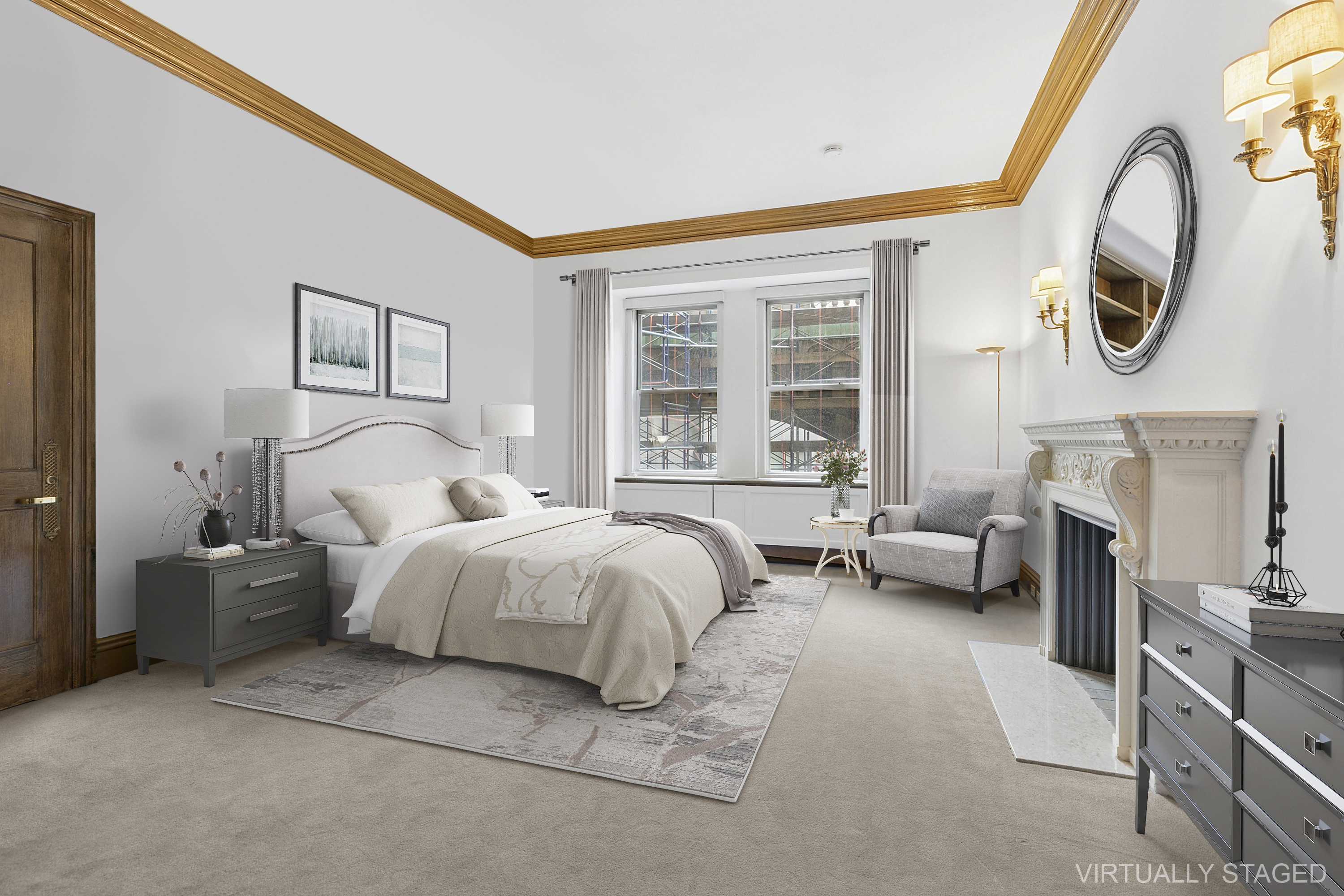 781 5th Avenue Manhattan, NY 10022 - Photo 11 of 18 a bed room with a bed and a chair