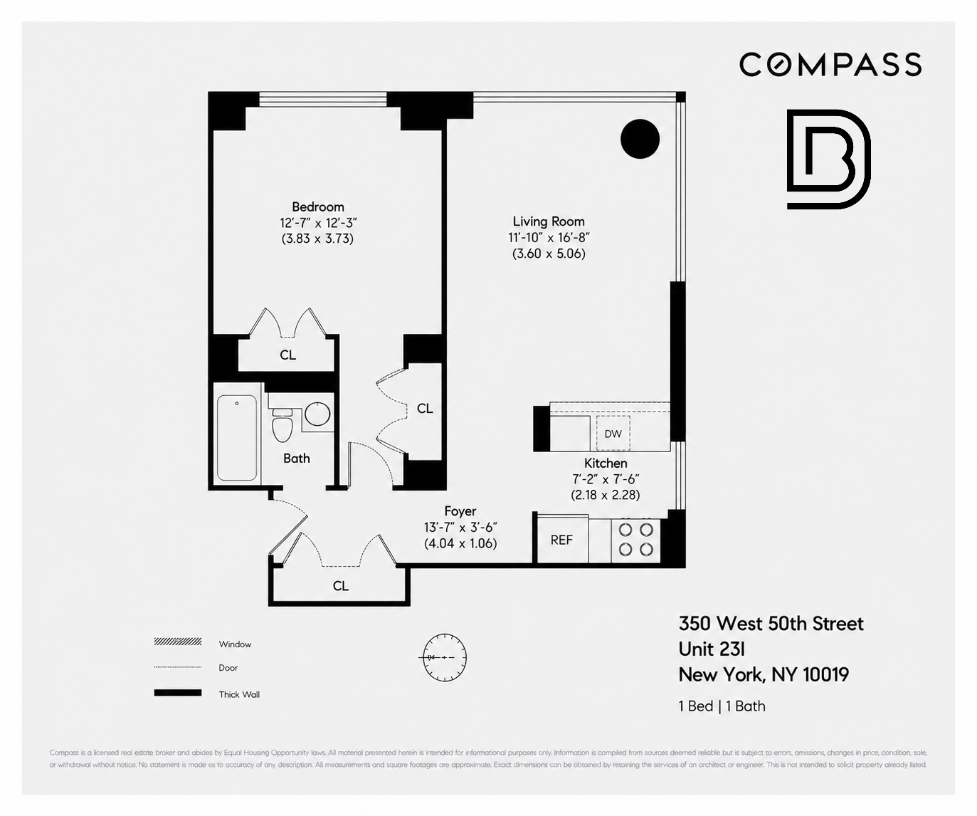 350 West 50th Street, Unit 23I Manhattan, NY 10019 - Photo 5 of 5 Gallery Image 5