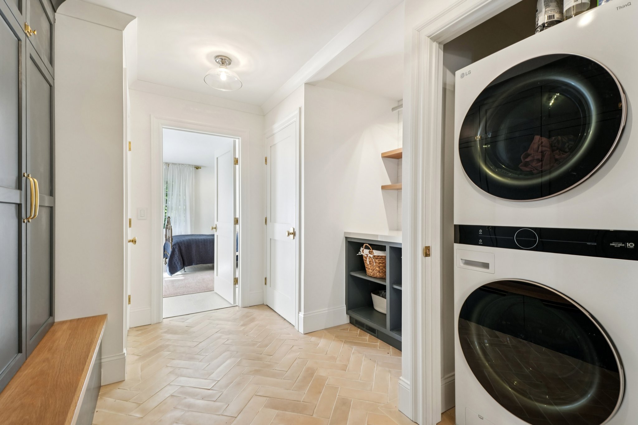 35 Lawrence Road Madison, NJ 07940 - Photo 20 of 35 a view of a hallway with washer and dryer